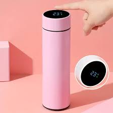 Smart LED Temperature Bottle β 500ml Stainless Steel Thermos | Hot & Cold Vacuum Flask with Touch Display