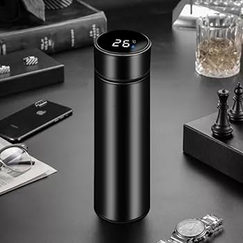Smart LED Temperature Bottle – 500ml Stainless Steel Thermos | Hot & Cold Vacuum Flask with Touch Display