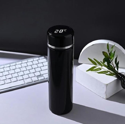 Smart LED Temperature Bottle – 500ml Stainless Steel Thermos | Hot & Cold Vacuum Flask with Touch Display