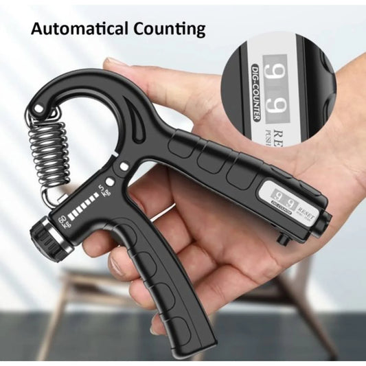 Histro Automatic Counting Hand Gripper, Adjustable Resistance (5-60KG), Non-Slip Grip Strength Trainer for Fingers, Wrist & Forearm – Home Gym Workout Equipment