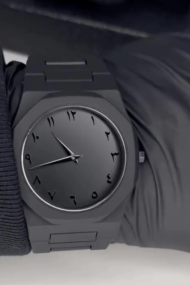 "Black Aura Watch – Where Mystery Meets Time"