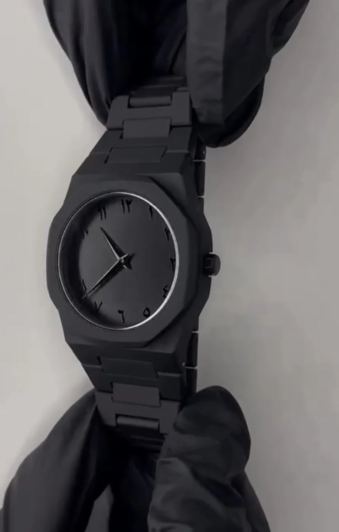 "Black Aura Watch – Where Mystery Meets Time"