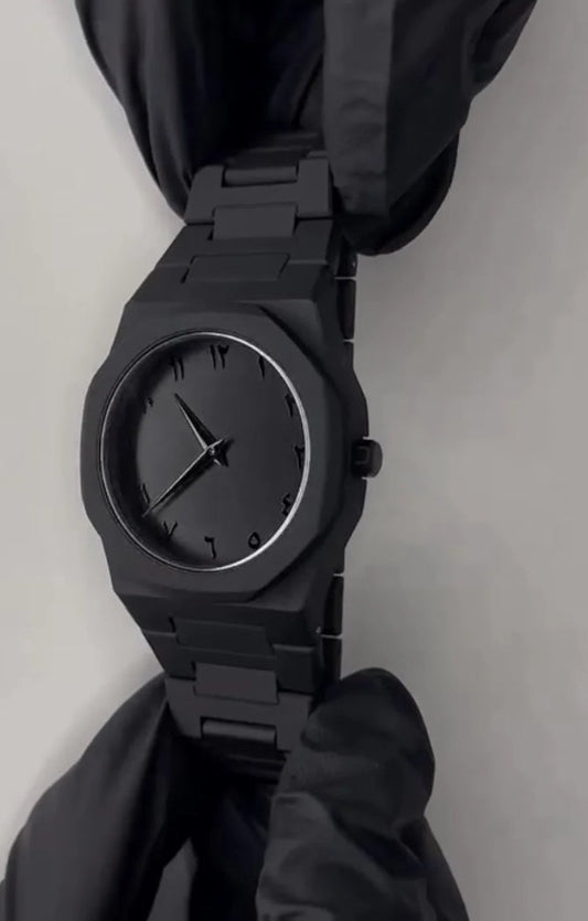 "Black Aura Watch – Where Mystery Meets Time"